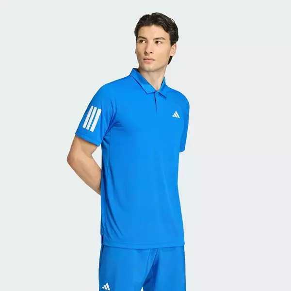 adidas Quần vợt Áo Polo 3 Sọc Tennis Club Nam Màu xanh da trời KB9710