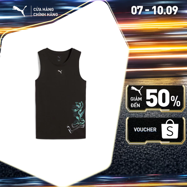 Áo Thun Thể Thao PUMA Nữ W GREEN TERRAINS TANK Black Màu Đen