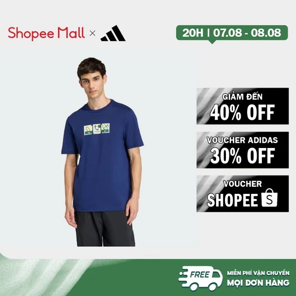 adidas Phong cách sống & Quần vợt ÁO THUN GRAPHIC STAMPS MEMORIES OF SPORT Nam Màu xanh da trời KB2511