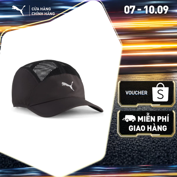Nón Thể Thao PUMA Unisex SHORT VISOR MESH 5 Panel Cap Black Màu Đen