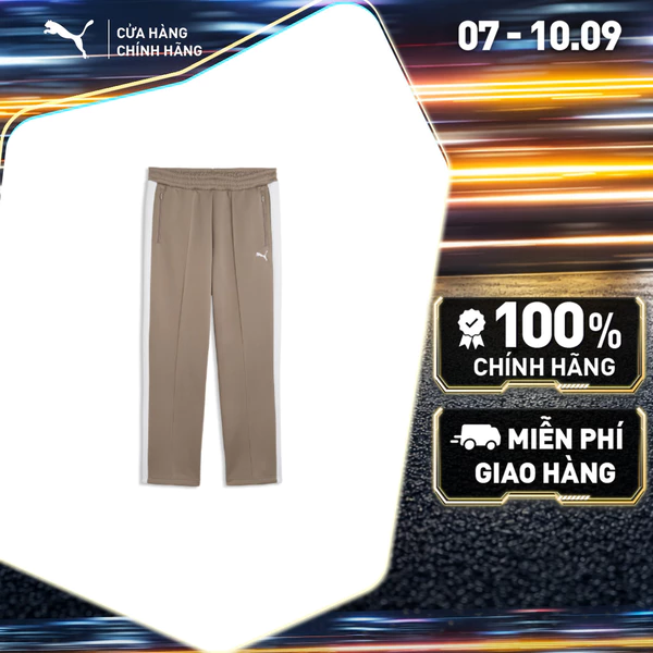 Quần Dài Thời Trang PUMA Nam T7 ALWAYS ON Track Pants Mouse Gray Màu Be