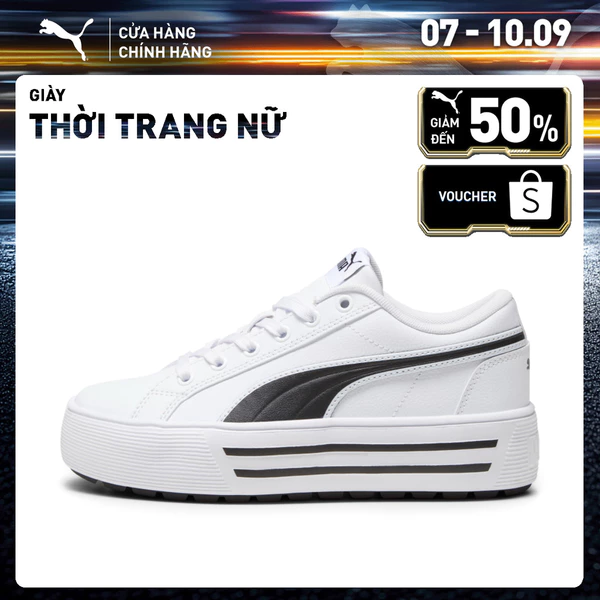 Giày Thời Trang PUMA Nữ Kaia 2.0 White-Black Màu Trắng