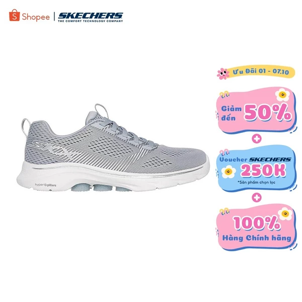 Giày Thể Thao Nữ Skechers GOwalk 7 Hailey Đi Bộ-125251-GYSL Air-Cooled Goga Mat