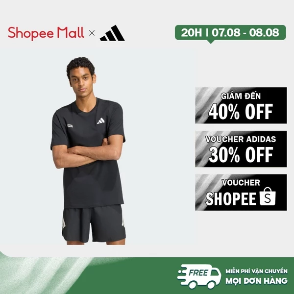 [Duy nhất 8.8 - VOUCHER 30%]adidas Chạy ÁO THUN GRAPHIC RUN ESSENTIALS Nam Đen KS2502