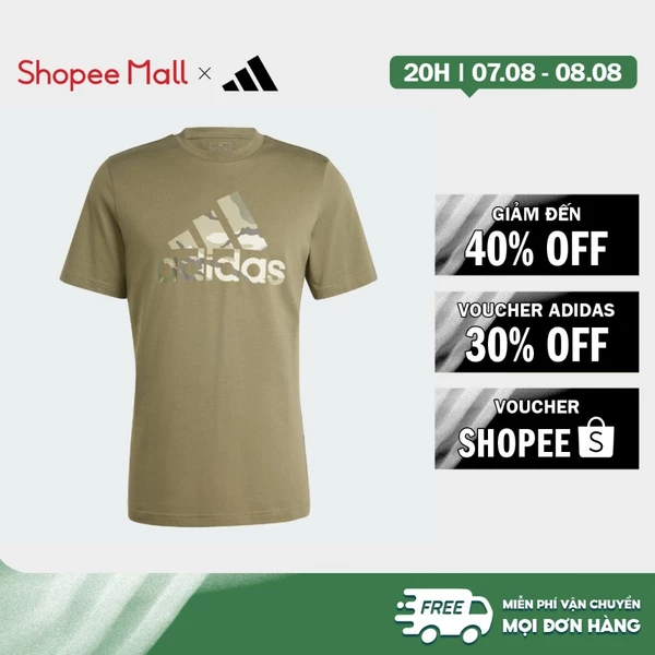 [Duy nhất 8.8 - VOUCHER 30%]adidas Phong cách sống Áo Thun Graphic Camo Badge of Sport Nam màu xanh lá IR5830