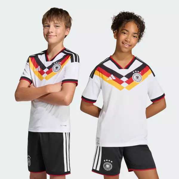 adidas Bóng đá Áo Đấu Sân Nhà Đức 26 Cho Trẻ Em Trẻ em trắng JZ4560