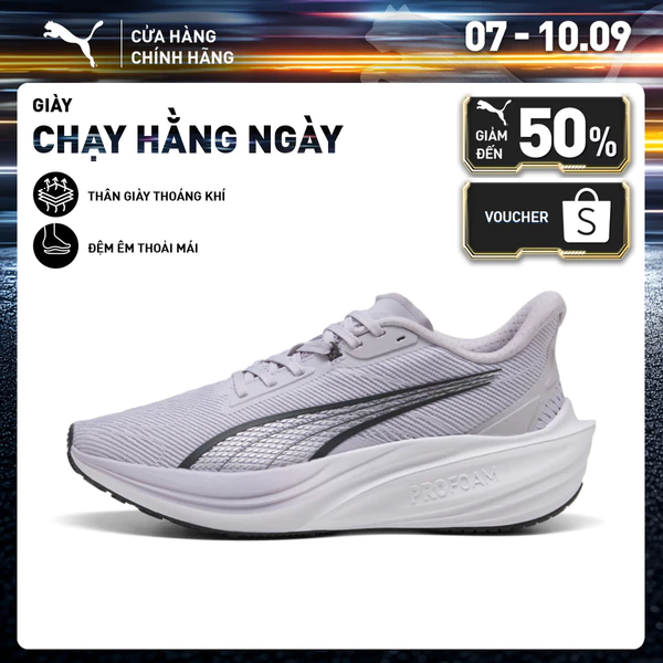 Giày Chạy Bộ PUMA Unisex Darter Pro Lilac Crush-Dusky Gray-White Màu Tím