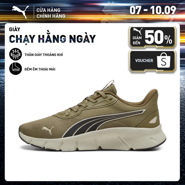 Giày Thể Thao PUMA Unisex FlexFocus Lite Màu Xanh Lá