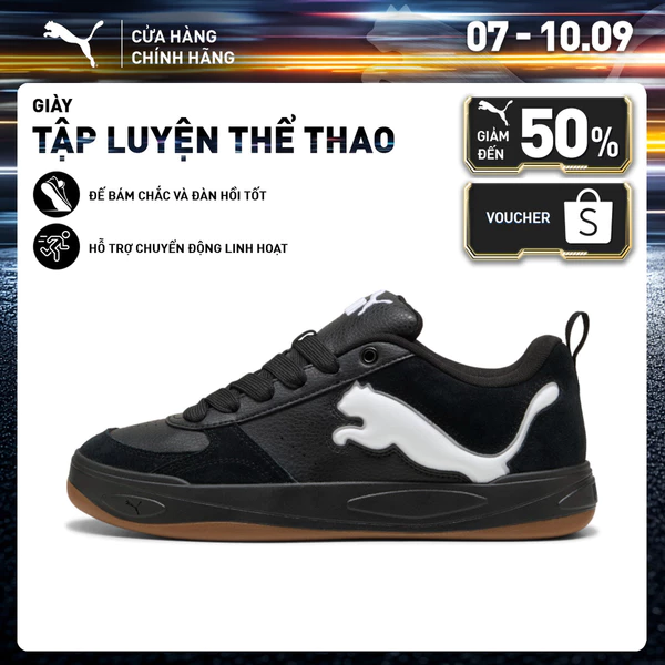 Giày Thể Thao PUMA Unisex Park Lifestyle II Cat Black-White Màu Đen