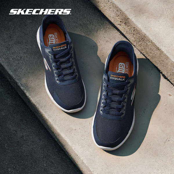 Giày Thể Thao Nam Skechers Slip-Ins GOwalk Max Allan Đi Bộ - 216705-NVOR Air-Cooled Memory Foam