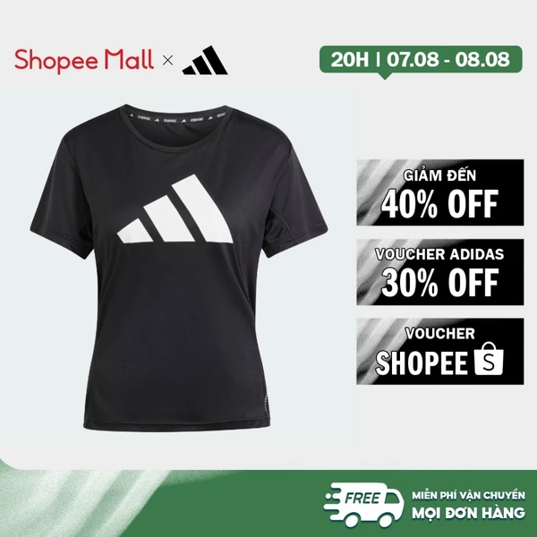 [Duy nhất 8.8 - VOUCHER 30%]adidas Chạy Áo Thun Run It Nữ Đen IL7227
