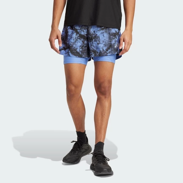 adidas Chạy Quần Short Nhuộm Phun 2 Trong 1 Own The Run Nam Màu xanh da trời JL8721