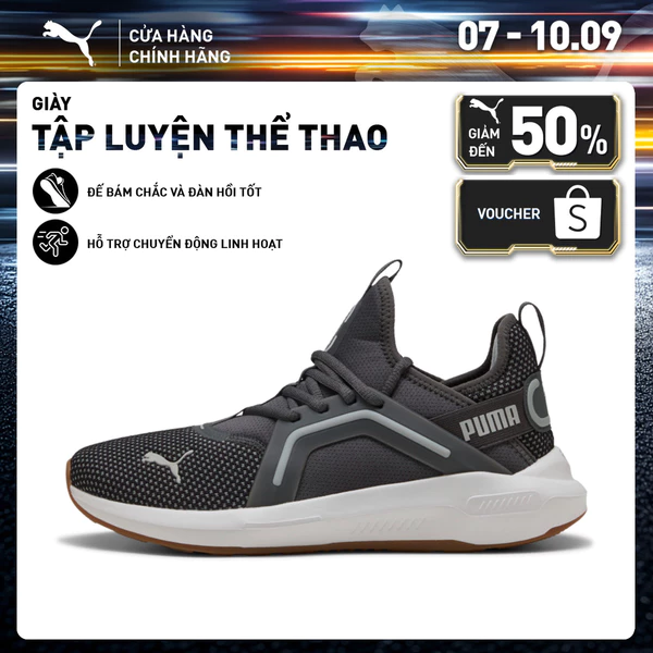 Giày Thể Thao PUMA Unisex Softride Enzo 5 Premium Dusky Gray-Gray Echo Màu Xám