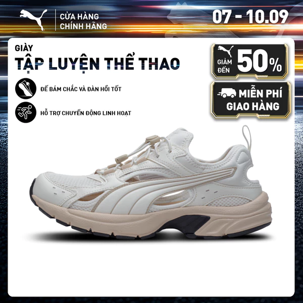 Giày Thể Thao PUMA Unisex Milenio Tech LT Sandal Frosted Ivory-Sand Dune-Warm White Màu Trắng