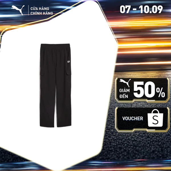 Quần Dài Thời Trang PUMA Nữ DOWNTOWN Cargo Pants Black Màu Đen