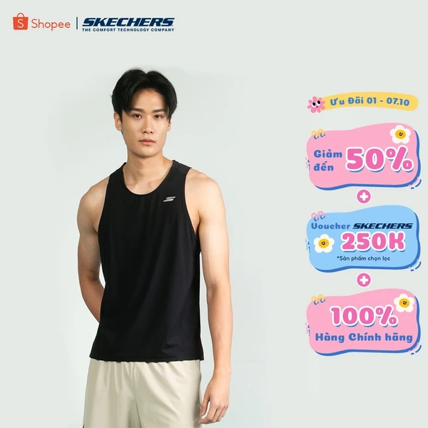 Sports Tank Top Nam Skechers Running Performance Sports Tank Top-SP325M321-0018