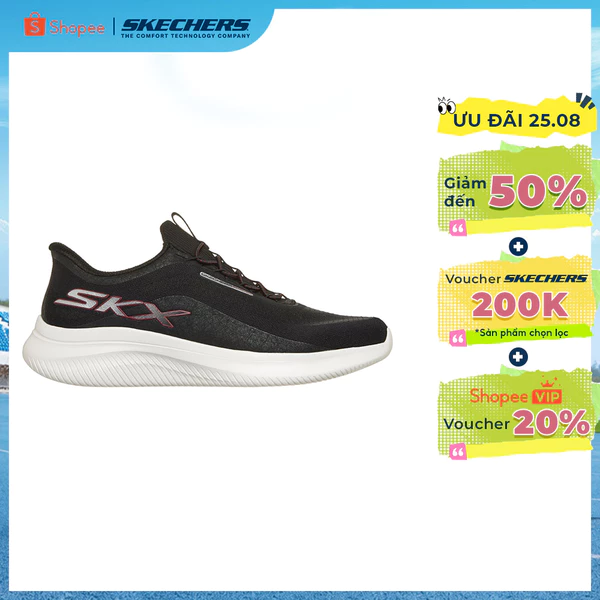 Giày Thể Thao Nam Skechers Slip-Ins Sport Ultra Flex 4.0 Swooner Thường Ngày - 233204-BKRD