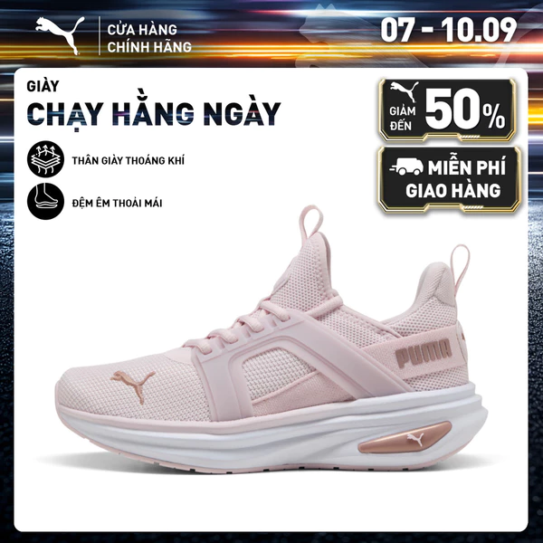Giày Chạy Bộ PUMA Nữ Softride Enzo 6 Wns Powder Pink-Rose Gold-White Màu Hồng