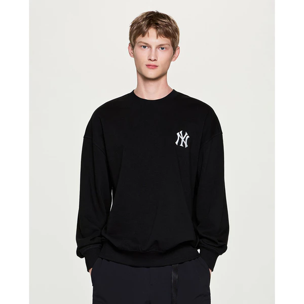 MLB - Áo sweatshirt unisex cổ tròn Basic Street Back Graphic_3AMTB3154-50BKS