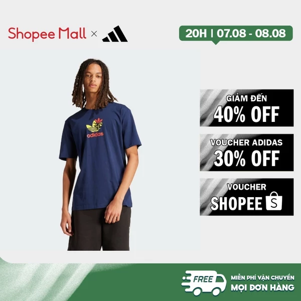 [Duy nhất 8.8 - VOUCHER 30%]adidas Phong cách sống Áo Thun Ngắn Tay Training Supply Nam Màu xanh da trời IS0233