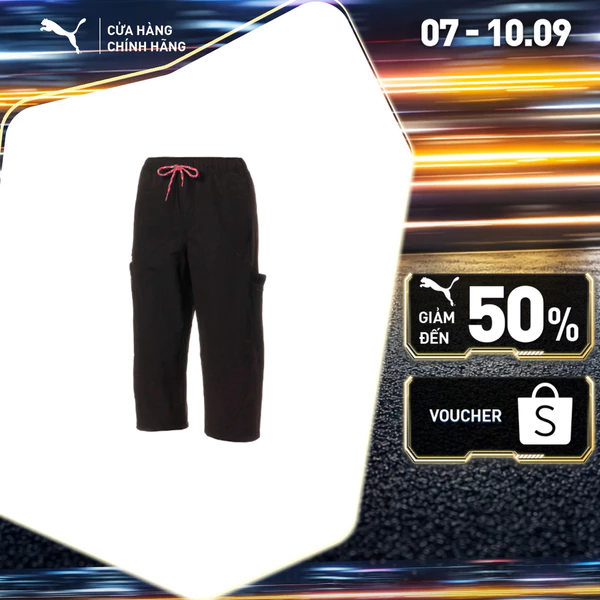 Quần Thời Trang PUMA Nữ 3/4 Woven Pants black Màu Đen