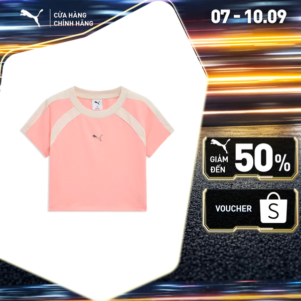 Áo Thun Thời Trang PUMA Nữ DARE TO SHORTSLEEVE TEE Peach Smoothie Màu Hồng