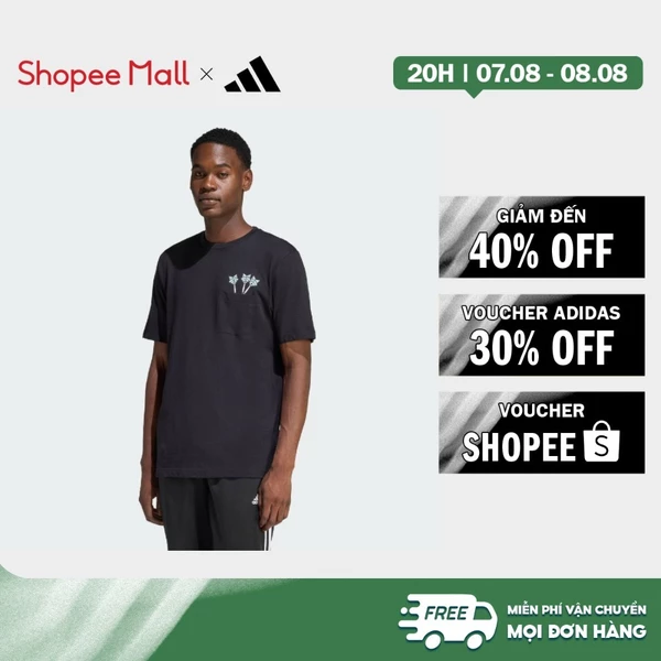 [Duy nhất 8.8 - VOUCHER 30%]adidas Phong cách sống & Quần vợt ÁO THUN GRAPHIC PHI TIÊU VUI NHỘN Nam Đen JZ5040