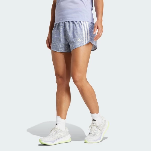 adidas Chạy Quần Short 3 Sọc CLIMACOOL Own the Run Nữ Xám JD7759