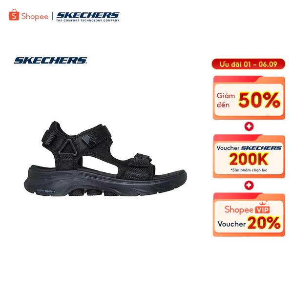 Xăng Đan/Dép Nữ Skechers On-The-GO GOwalk 7 Sandal Landon Đi Bộ-141064-BBK Goga Mat