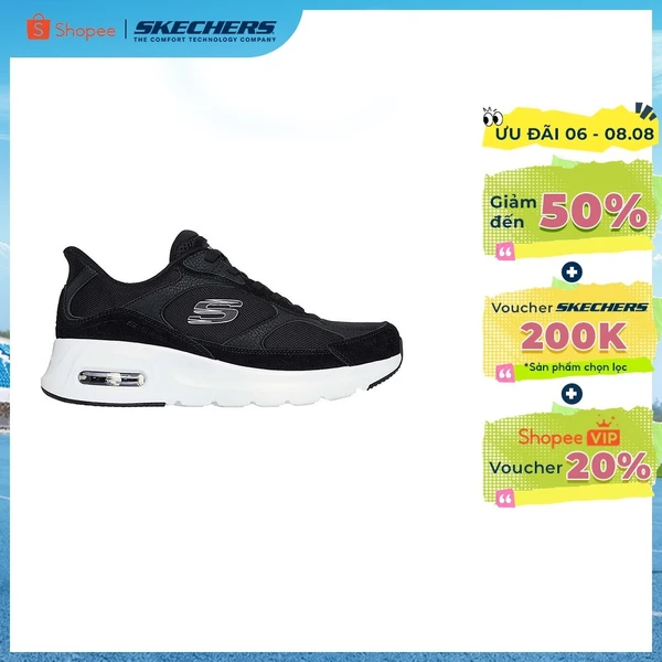 [ĐỘC QUYỀN ONLINE] Giày Thể Thao Nam Skechers Slip-Ins Sport Skech-Air Court Zevair-233096-BKW Memory Foam