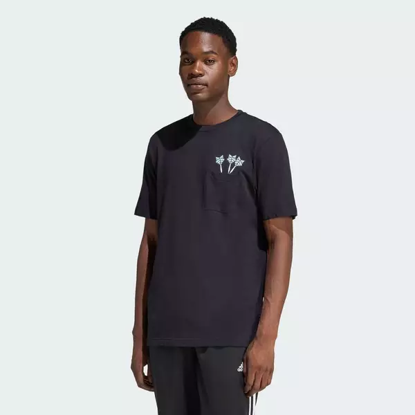 adidas Phong cách sống & Quần vợt ÁO THUN GRAPHIC PHI TIÊU VUI NHỘN Nam Đen JZ5040