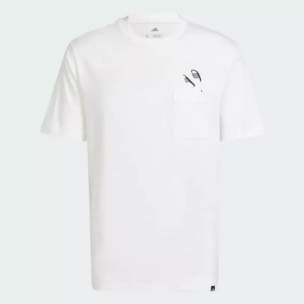 adidas Phong cách sống Áo Thun Có Túi Lounge – Graphic Dép adidas Nam trắng JC5282