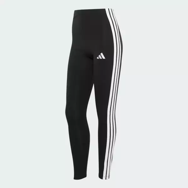 adidas Phong cách sống Quần Legging Cotton 3 Sọc Essentials Nữ Đen JE0072