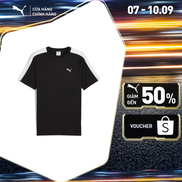 Áo Thun Thời Trang PUMA Nam T7 Tee Black Màu Đen