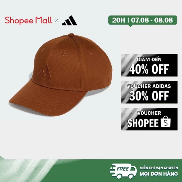 [Duy nhất 8.8 - VOUCHER 30%]adidas Phong cách sống Mũ Bóng Chày Logo Mới Unisex nâu KF0409