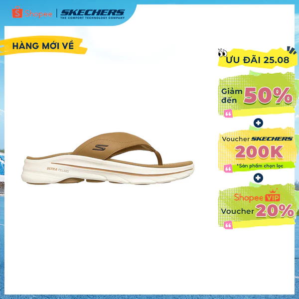 Xăng Đan/Dép Nam Skechers On-The-GO GOwalk 8 Sandal Trop Đi Bộ - 229362-CSNT Goga Mat