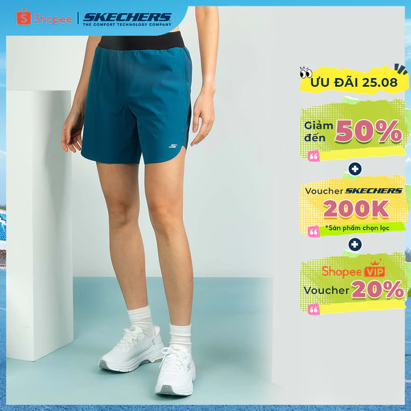 Quần Đùi Thể Thao Nữ Skechers Walking Performance Shorts - SP325W353-000Z