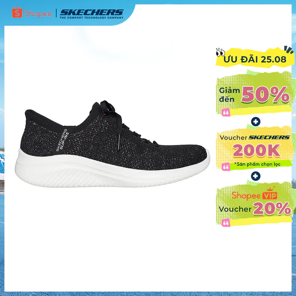 Giày Thể Thao Nữ Skechers Slip-ins Sport Ultra Flex 3.0 Thường Ngày - 150467-BKMT Air-Cooled Memory Foam