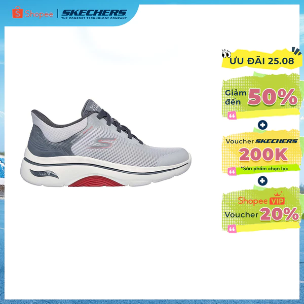 Giày Thể Thao Nam Skechers Slip-Ins GOwalk Arch Fit 2.0 Cal Đi Bộ-216653-GYRD APMA