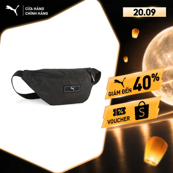 Túi Đeo Chéo PUMA Unisex DECK Waist Bag Black Màu Đen