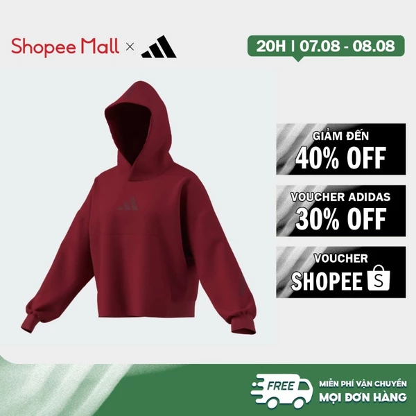 [Duy nhất 8.8 - VOUCHER 30%]adidas Lifestyle adidas Z.N.E. Hooded Sweatshirt Women Burgundy KC7746