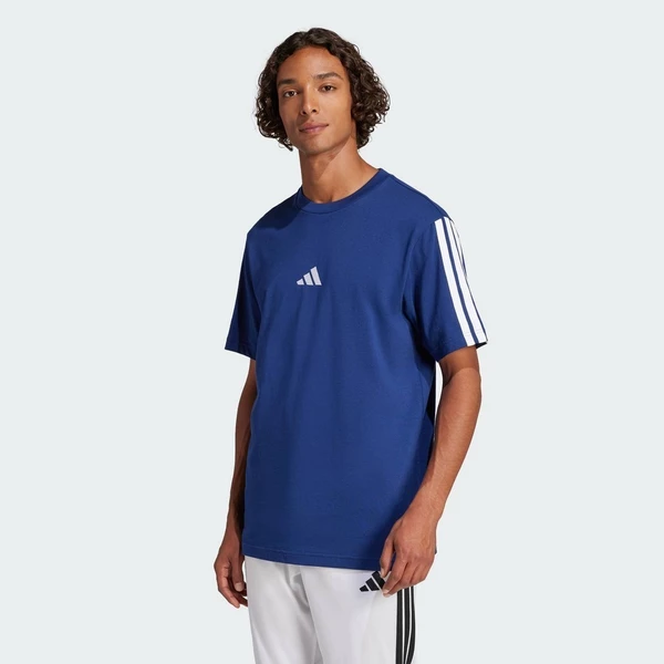 adidas Phong cách sống Áo Thun Single Jersey 3 Sọc Essentials Nam Màu xanh da trời JW1950