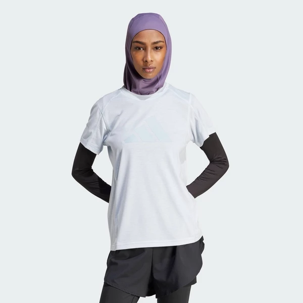 adidas Gym & Training Áo Thun Tập Luyện Big Performance Logo Train Essentials Nữ Màu xanh da trời IT0548