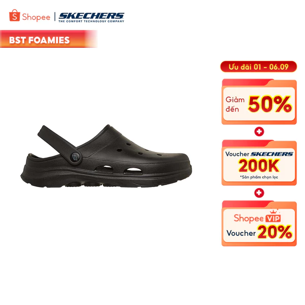 Giày Clog Nam Skechers Foamies GOwalk 7 Seacrest - 243285-BBK
