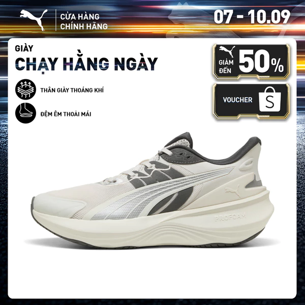 Giày Chạy Bộ PUMA Unisex Pulse Pro Feather Gray-Cool Dark Gray Màu Xám