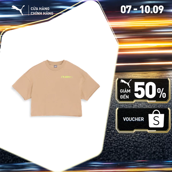 Áo Thun Thời Trang PUMA Nữ CORE HERITAGE SS TEE Prairie Tan Màu Be