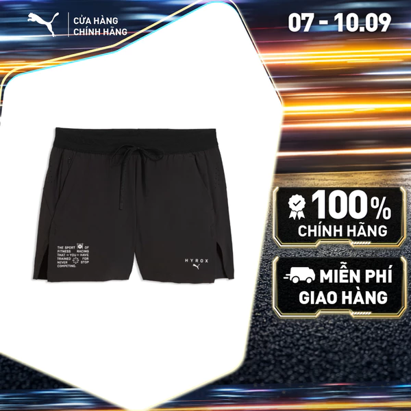 Quần Đùi Thể Thao Tập Luyện PUMA Nữ W x HYROX 3 2in1 SHORT Black Màu Đen