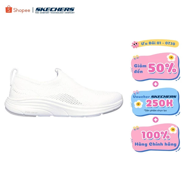 Giày Thể Thao Nữ Skechers Sport Active D'Lux Comfort 2.0 Encourage - 104471-WHT Air-Cooled Memory Foam