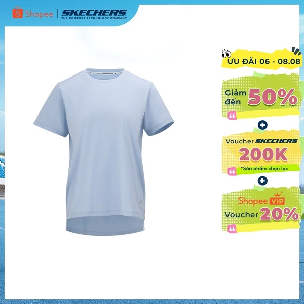 Áo Thun Tay Ngắn Nữ Skechers Performance Dynamic Walking Collection Short Sleeve Tee-P125W046-02P8 Online Sale