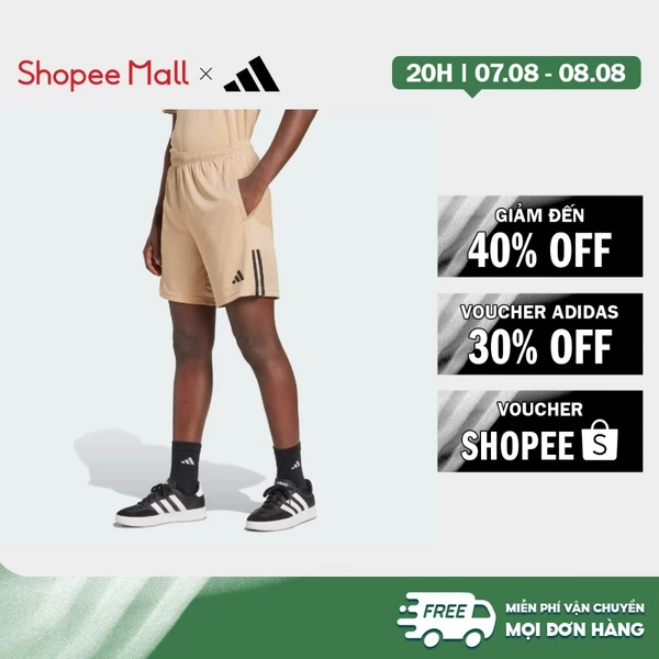 [Duy nhất 8.8 - VOUCHER 30%]adidas Phong cách sống Quần Short 3 Sọc Sereno AEROREADY Nam nâu JW0227